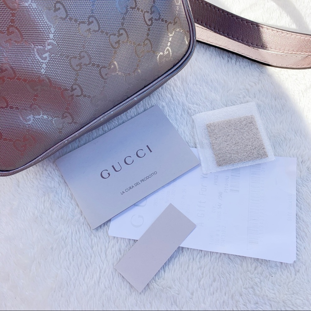 NWT Authentic Gucci “Imprime” Pilot Messenger Bag - Picture 7 of 8